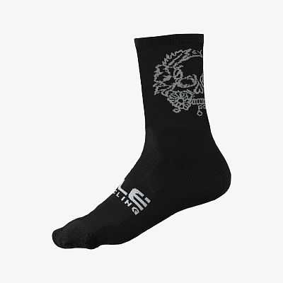 Превью  Носки велосипедные ALE Skull Black
